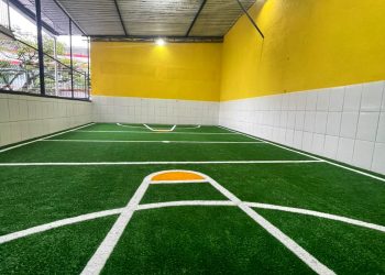 grama sintética esportiva